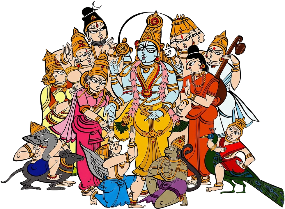 Saraswati, Ganesha and Lakshmi blessings