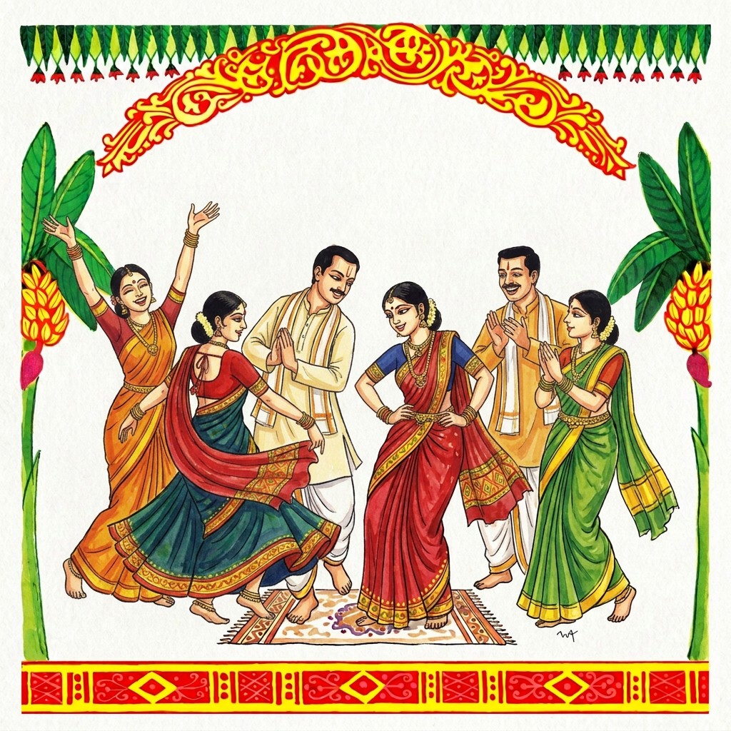 Illustration for Sangeet